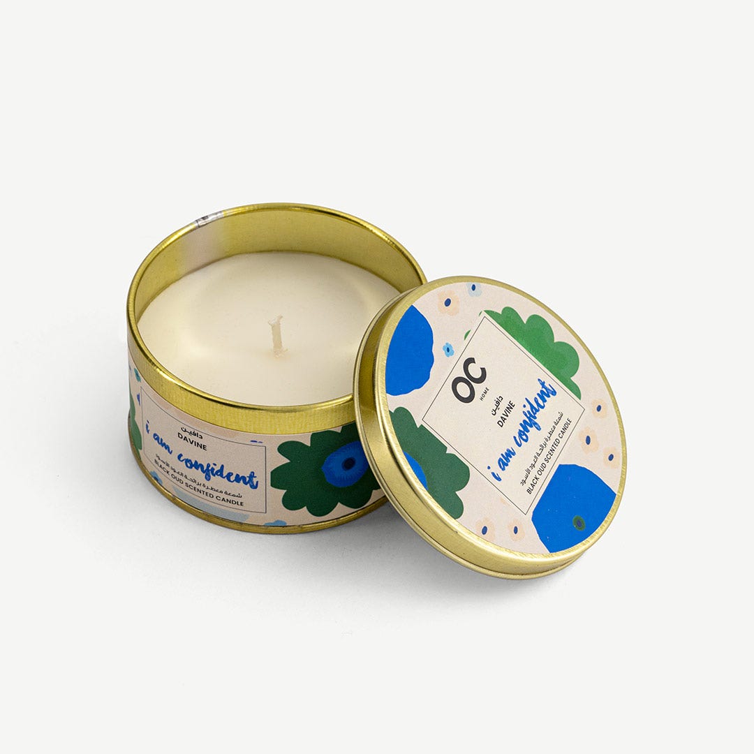 Davine Tin Candle-Black Oud