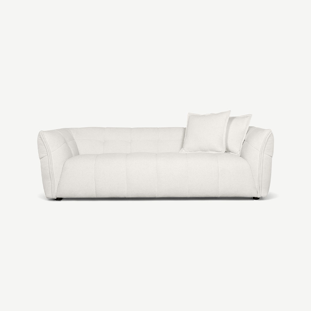 Dayton 3 Seater Ivory