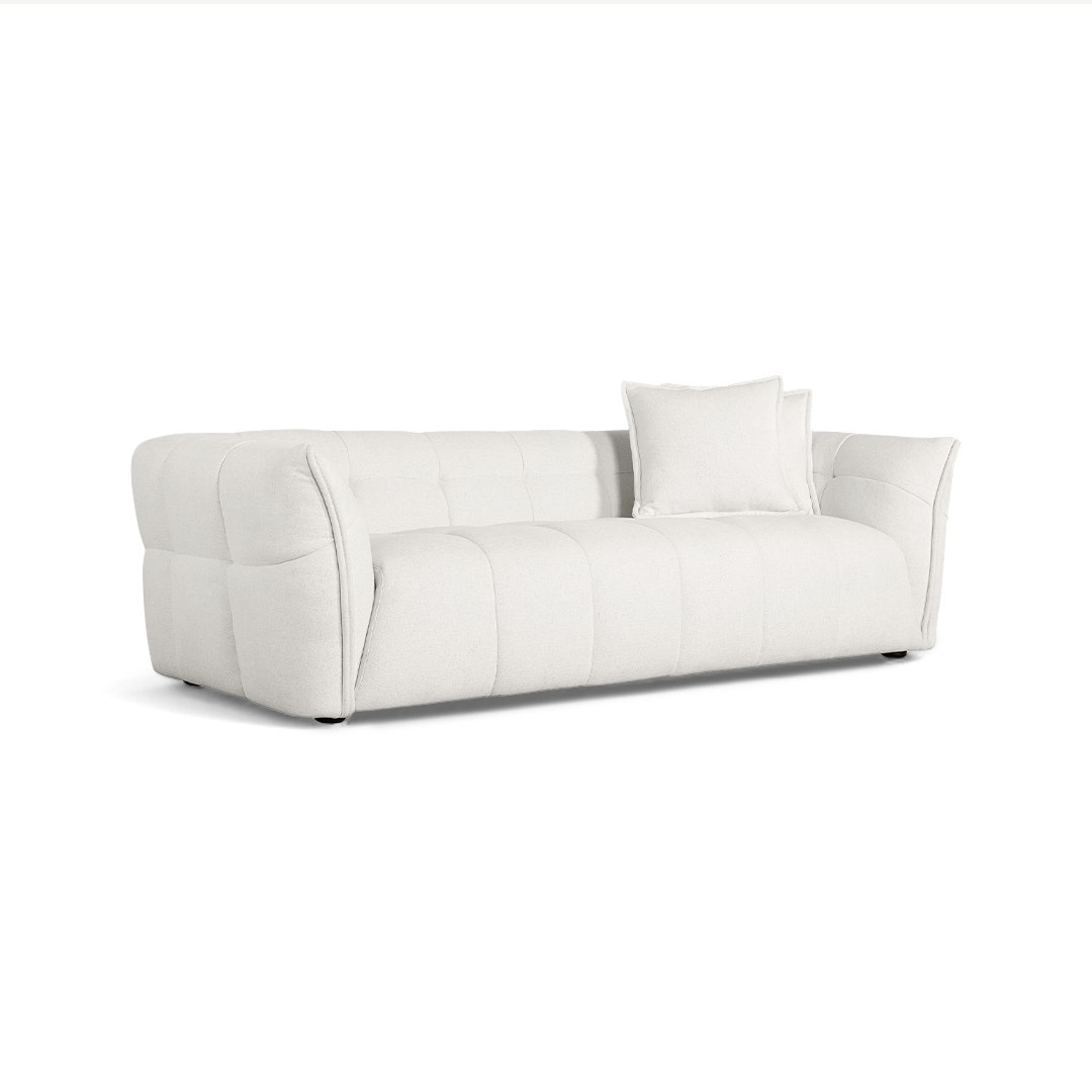Dayton 3 Seater Ivory
