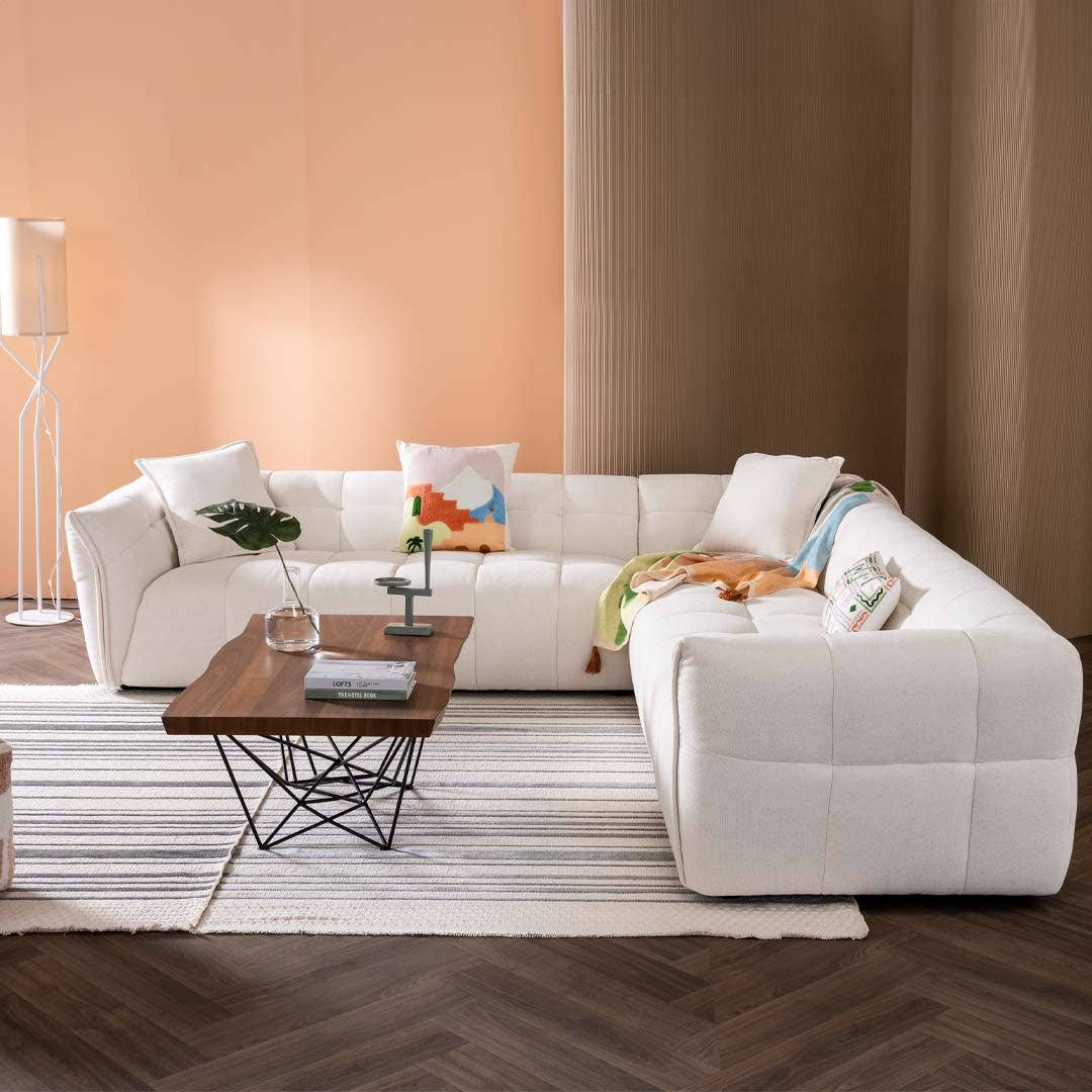 Dayton Corner Sofa Ivory