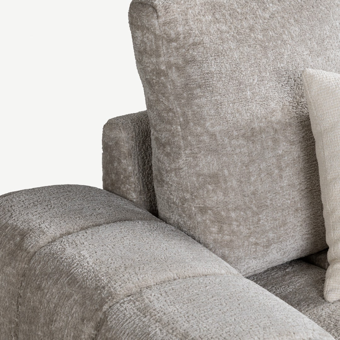 Dellia 1 Seater Sofa Silver