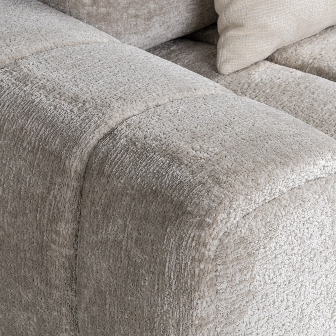 Dellia 1 Seater Sofa Silver