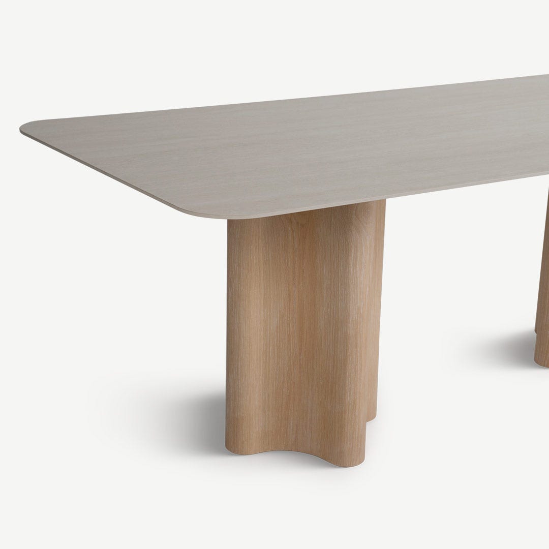 Delory 6 Seater Dining Table Multi Color