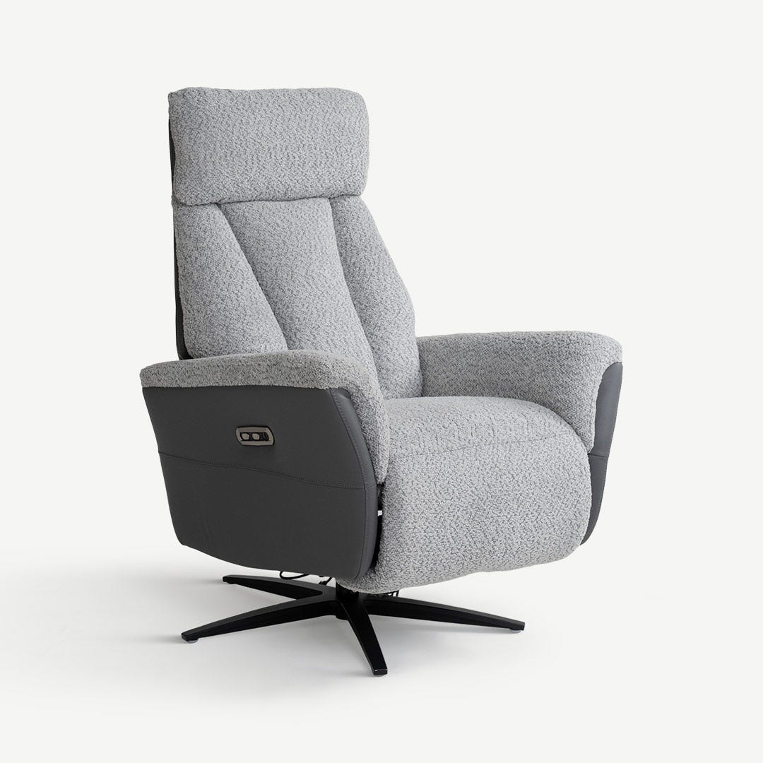 Demopolis Power Swivel Recliner Grey