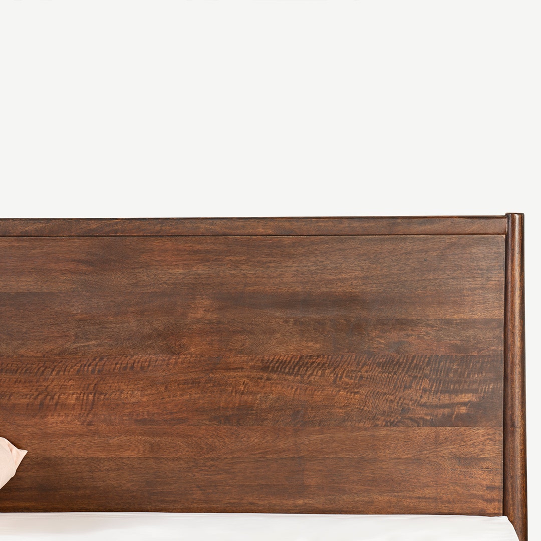 سرير كينج ديسموند 180×200 سم - جوزي غامق