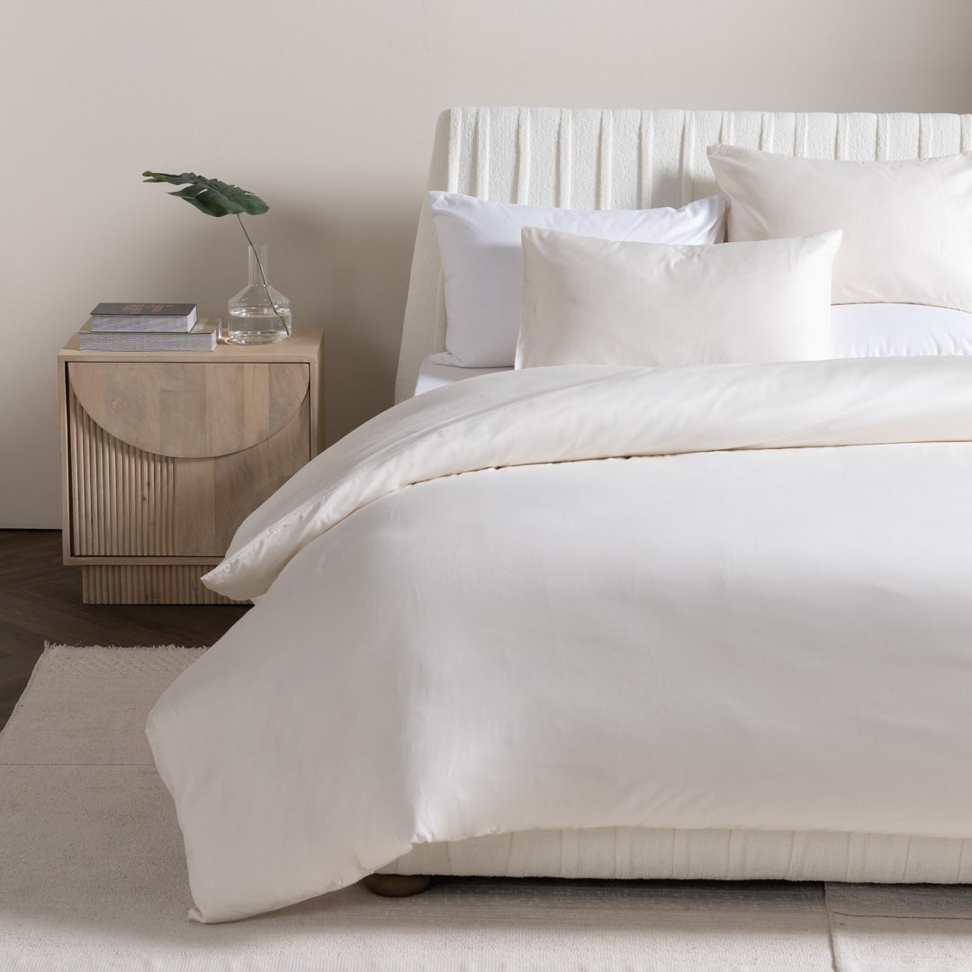 Detox Duvet Cover Set 160x200cm -Ivory
