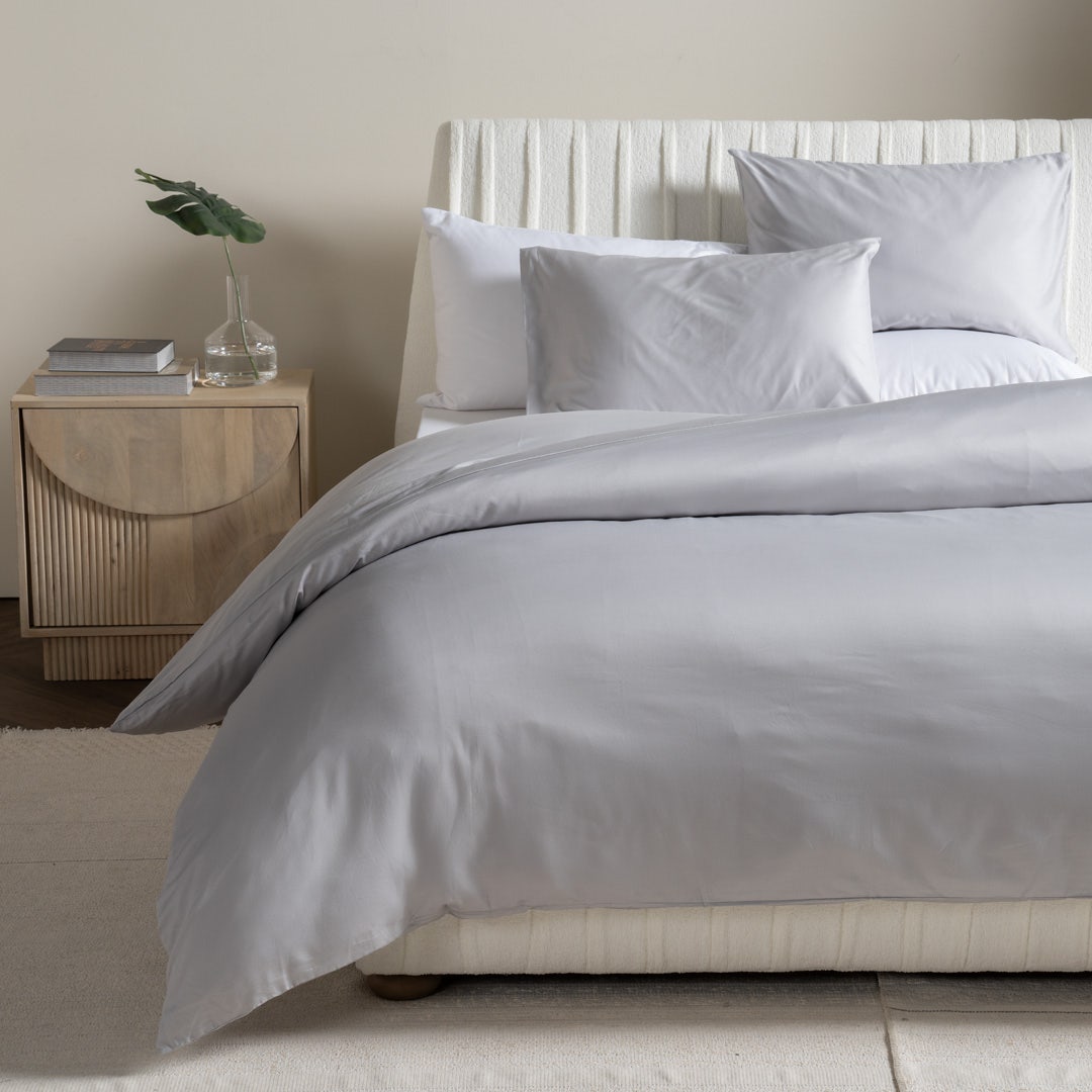 Detox Duvet Cover Set 160x200cm -P/Grey