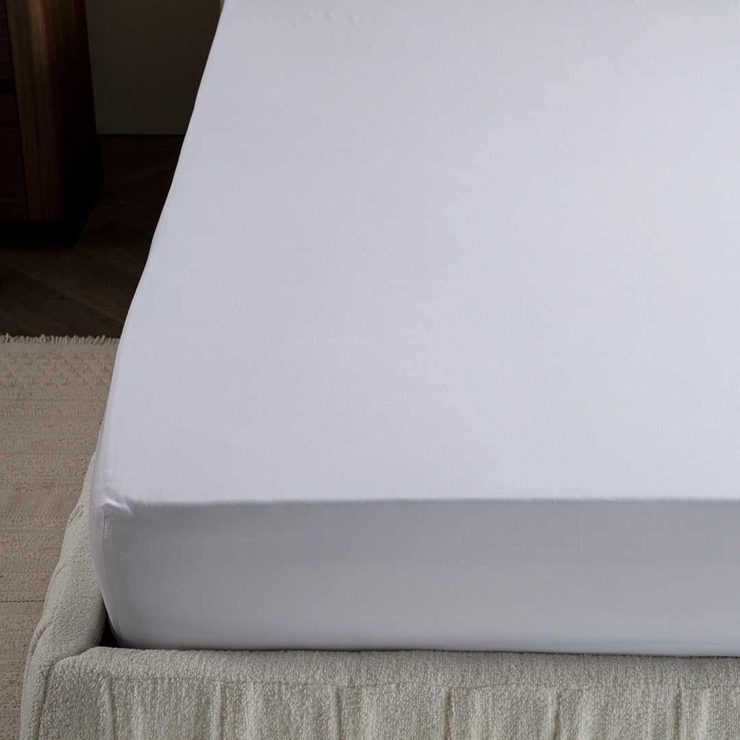 شرشف ملائمة من ديتوكس 120 × 200 سم - أبيض