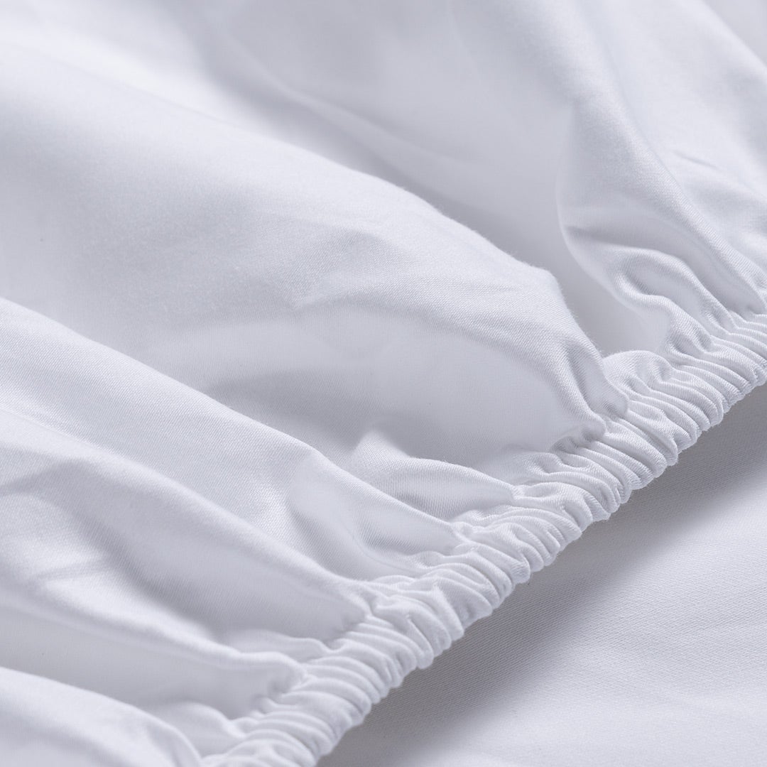 شرشف ملائمة من ديتوكس 120 × 200 سم - أبيض