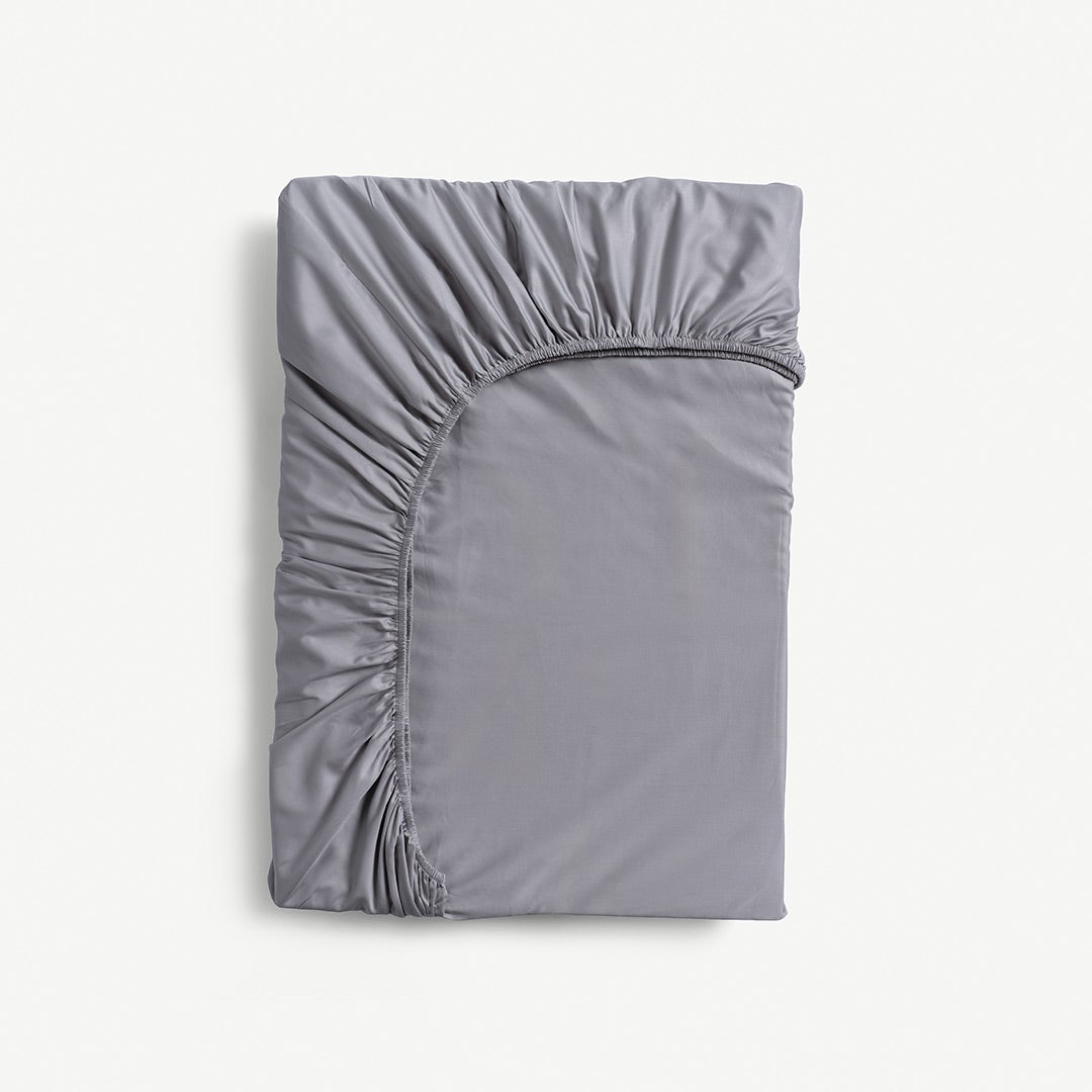 Detox Fitted Sheet 160x200cm -P/Grey