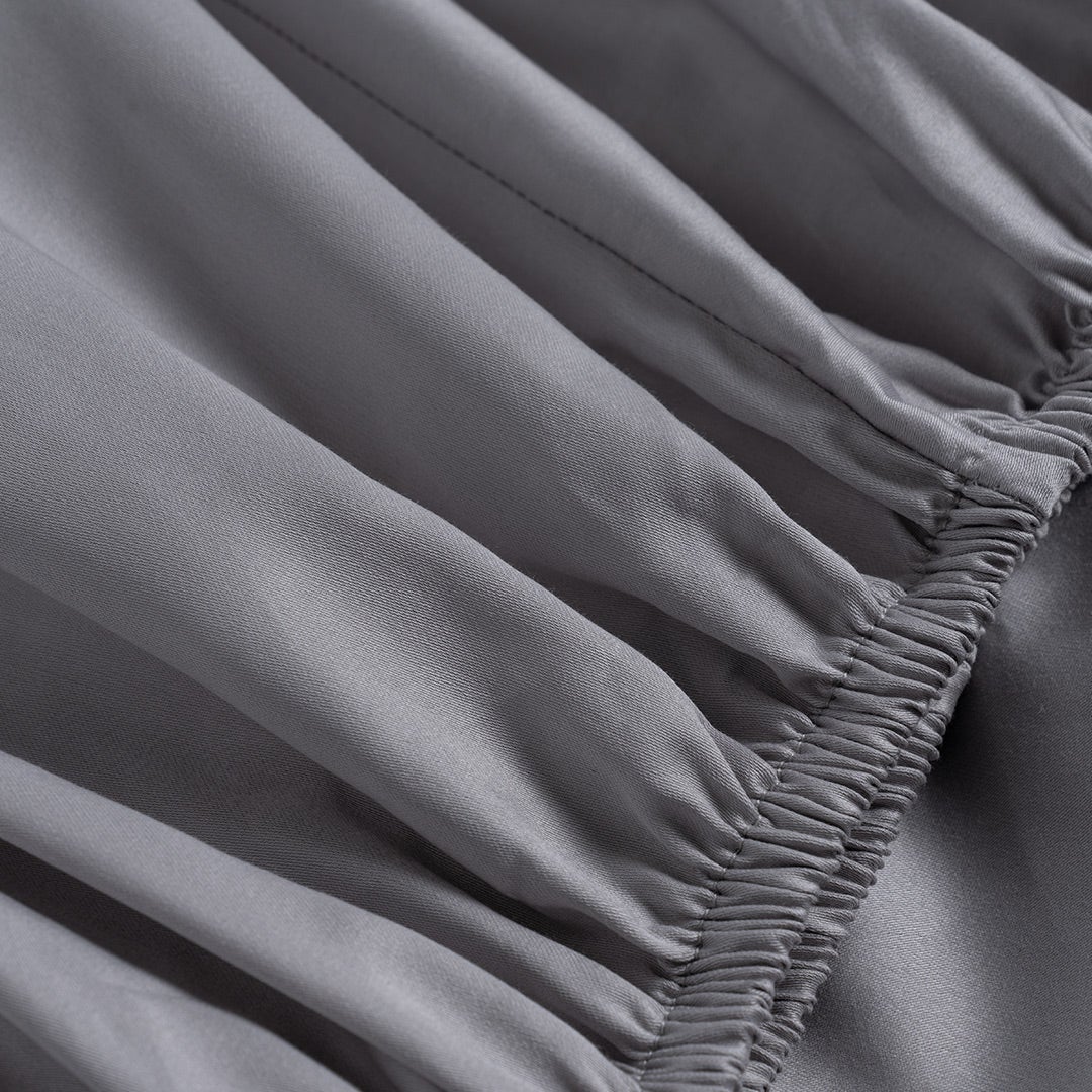 Detox Fitted Sheet 160x200cm -P/Grey