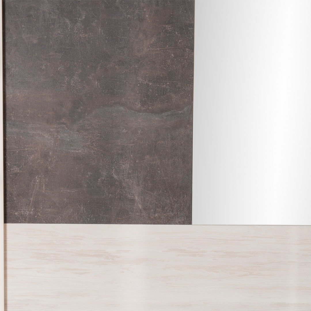 ديوي خزانة ملابس بابين منزلقين - بيج