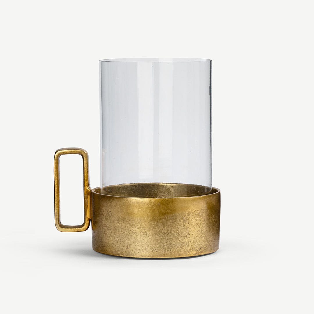 Doltan Pillar Candle Holder W/Handle