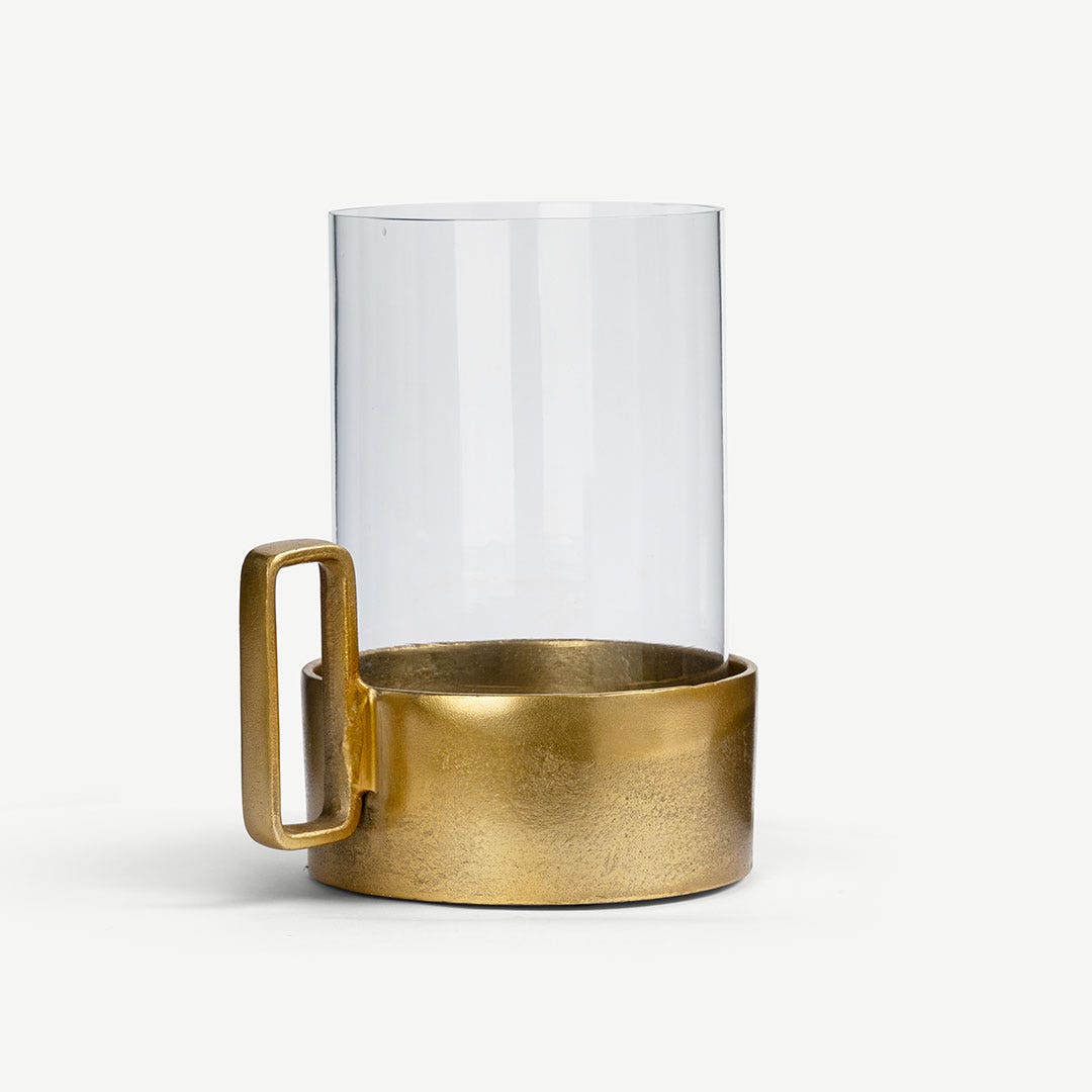 Doltan Pillar Candle Holder W/Handle