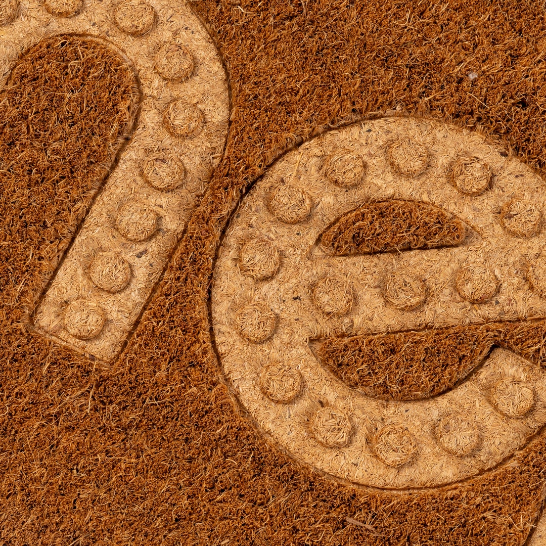 Dotted Hello Embossed Door Mat -40x60cm