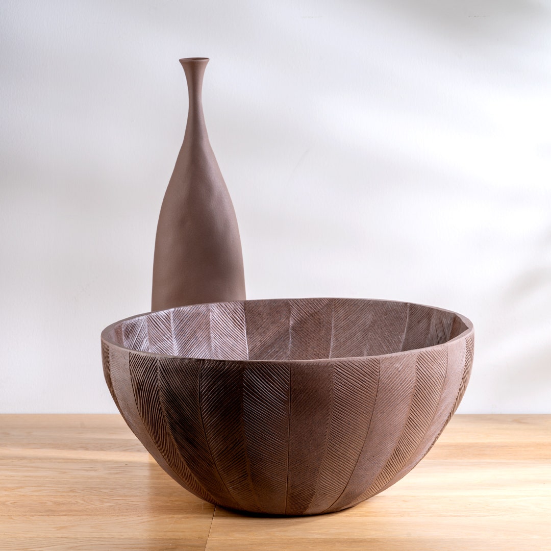 Earthly Resin Decor Bowl