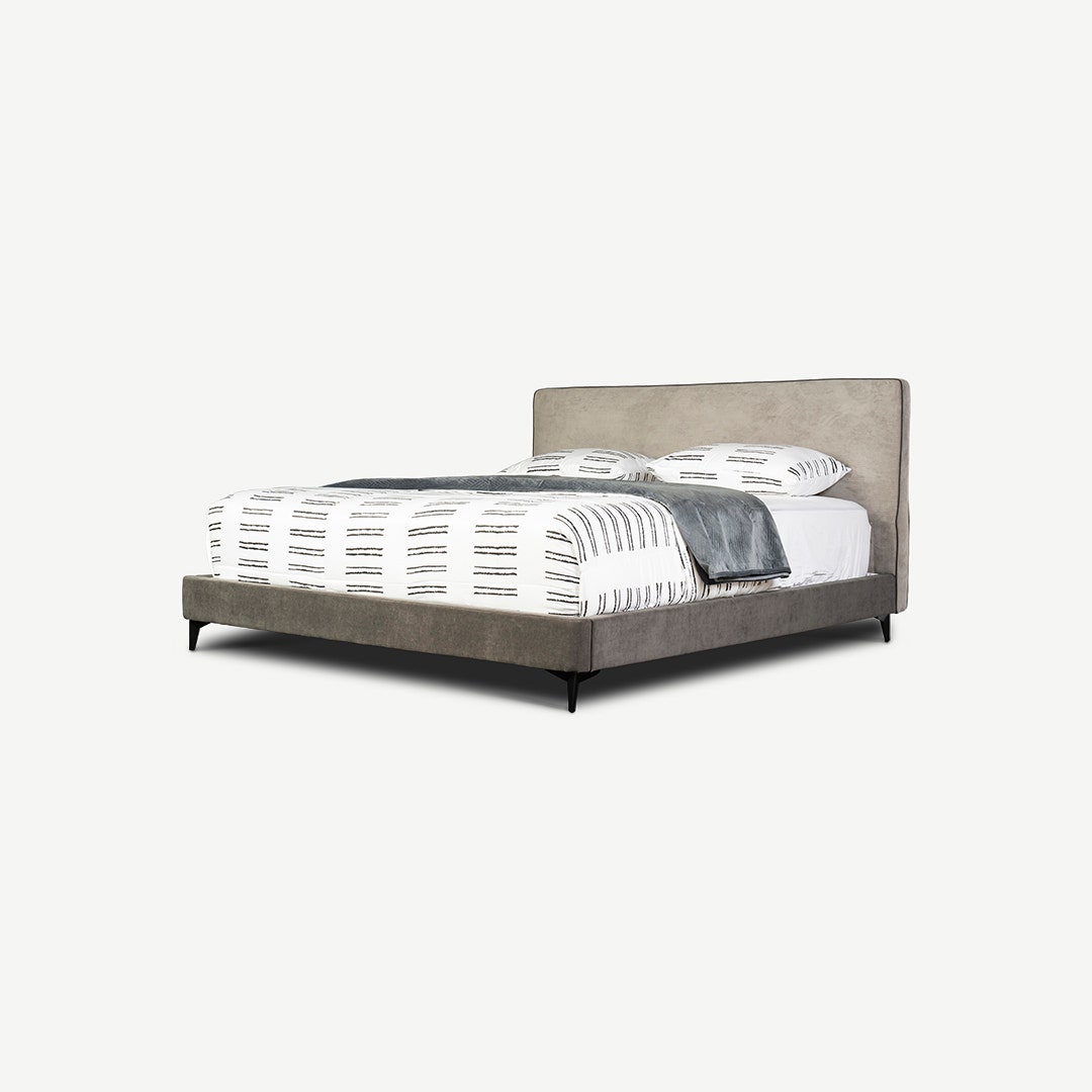 سرير إدي - رمادي