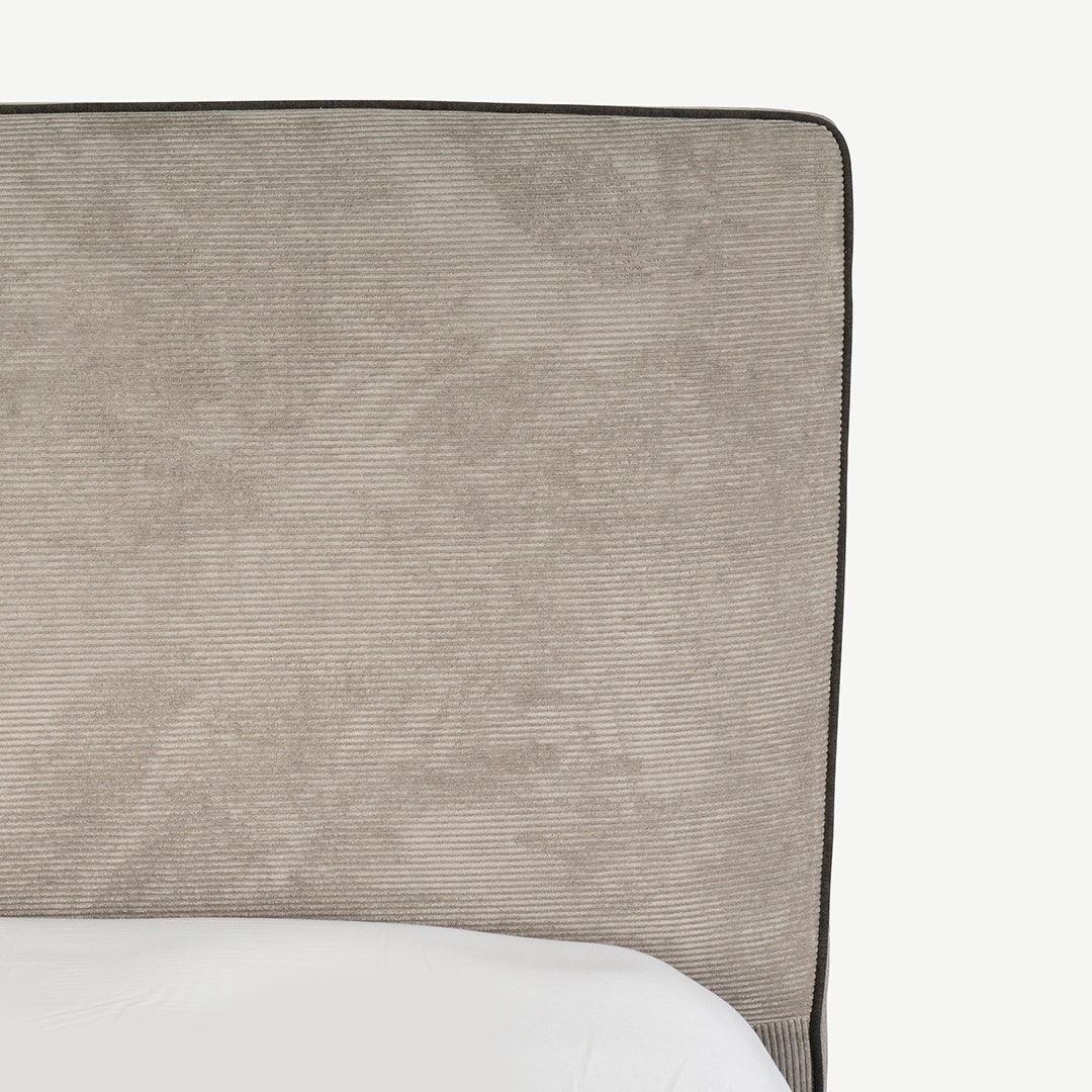 سرير إدي - رمادي