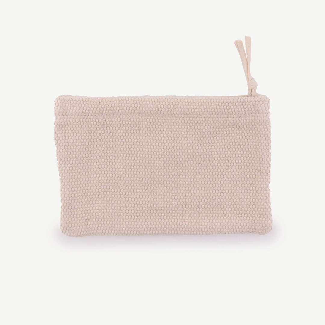 Effie Woven Cotton Pouch 21cm