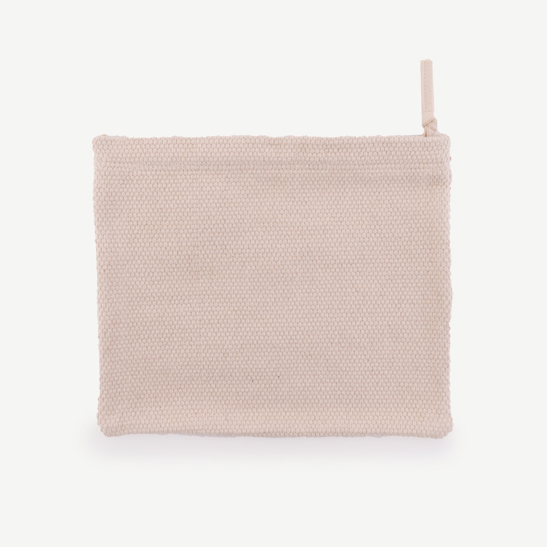 Effie Woven Cotton Pouch 23cm
