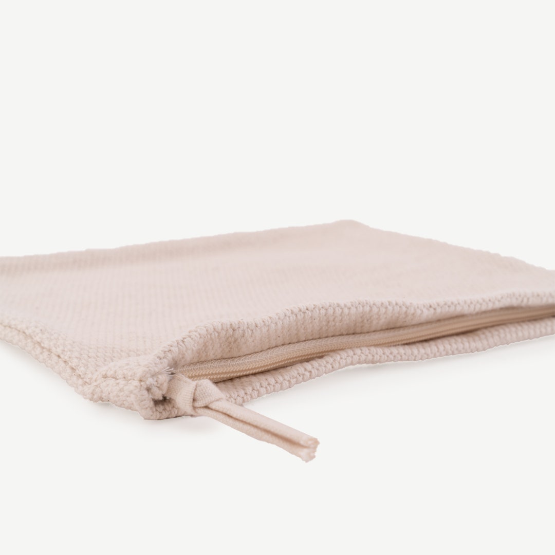 Effie Woven Cotton Pouch 23cm