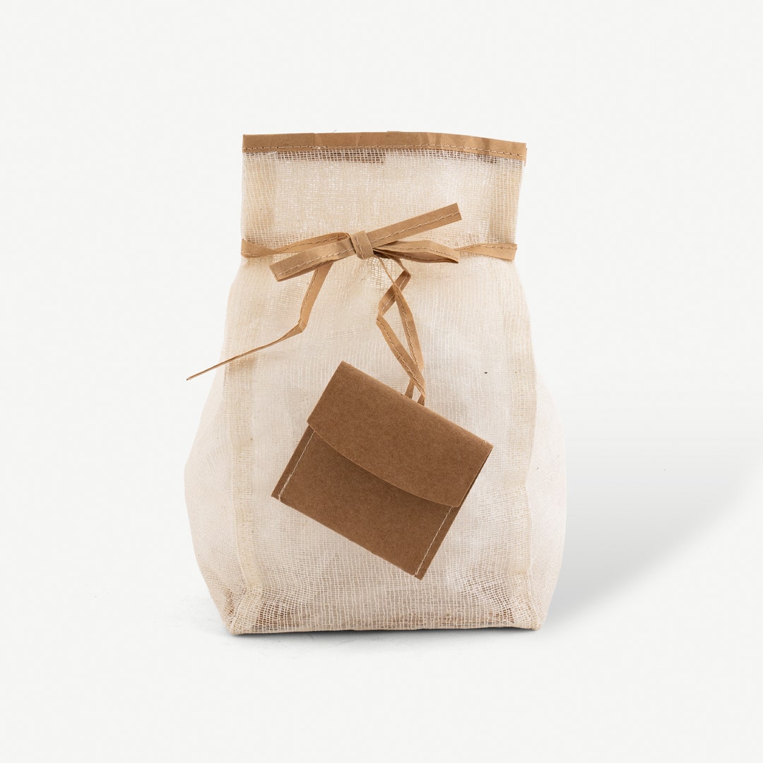 Elan Cotton Mesh Gift Pouch-12cm