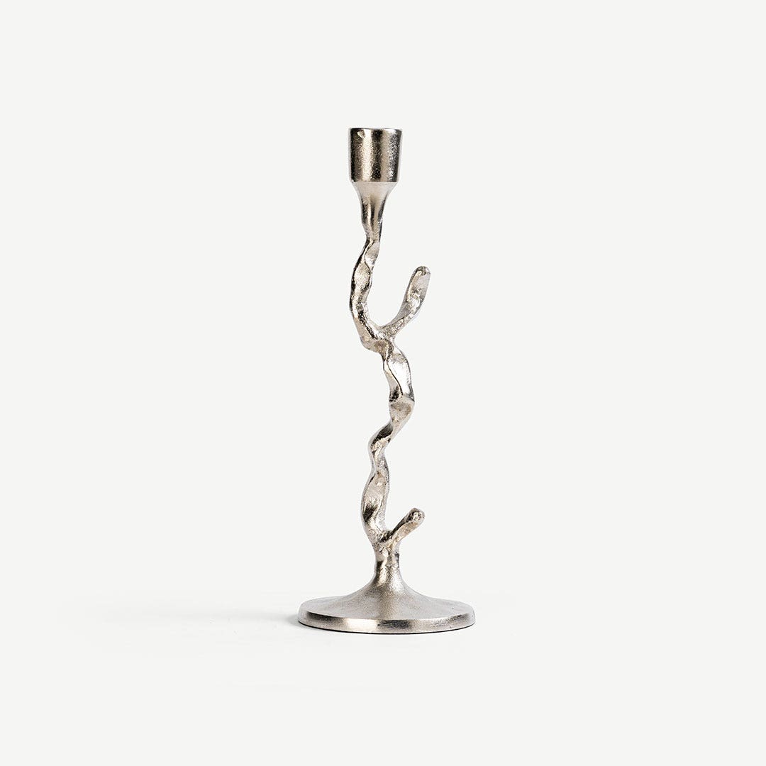 Elior Branch Candle Holder -Silver