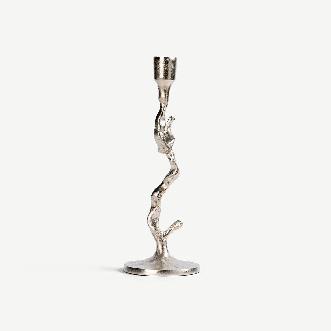 Elior Branch Candle Holder -Silver