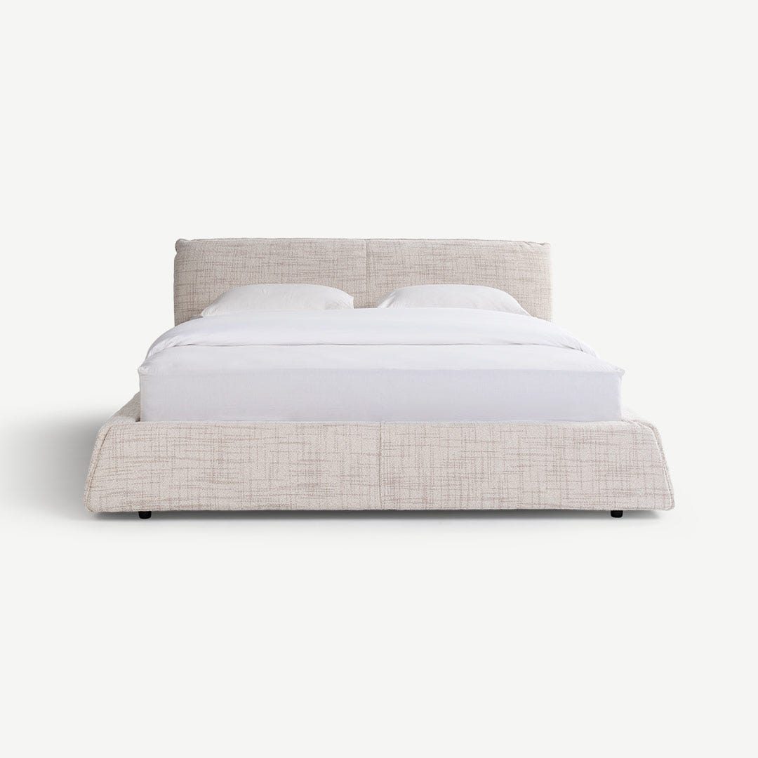 Ellema King Bed 180x200cm Grey