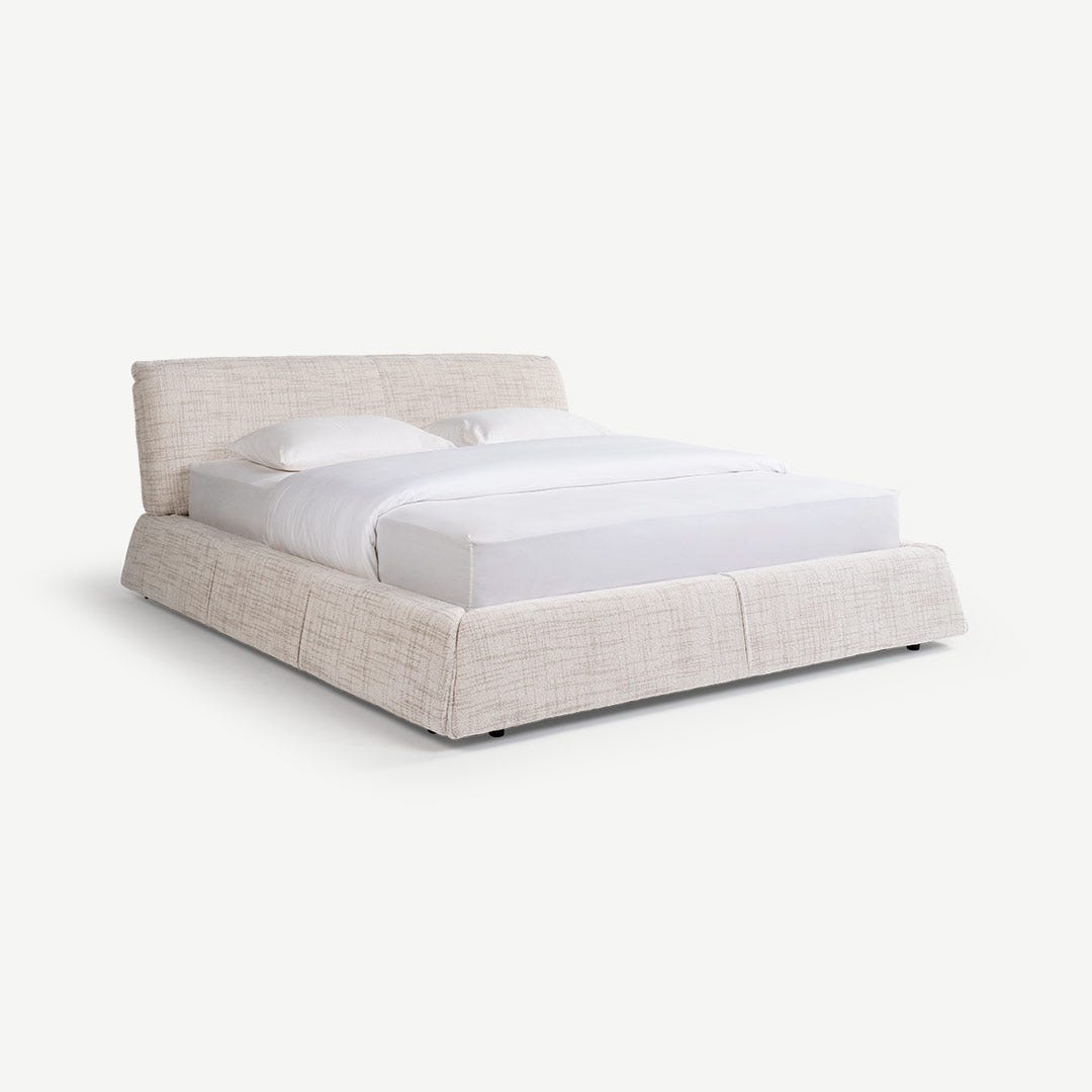 Ellema King Bed 180x200cm Grey