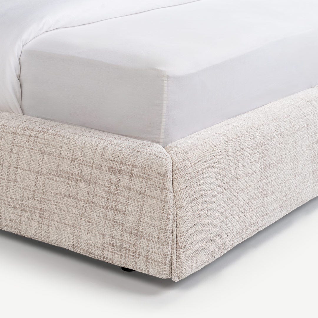 Ellema King Bed 180x200cm Grey