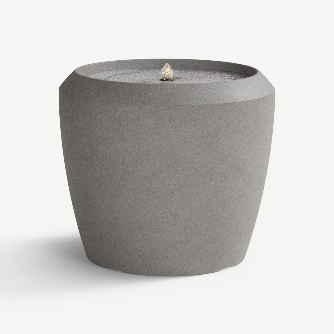 Emelia Fountain 56x49cm - Grey