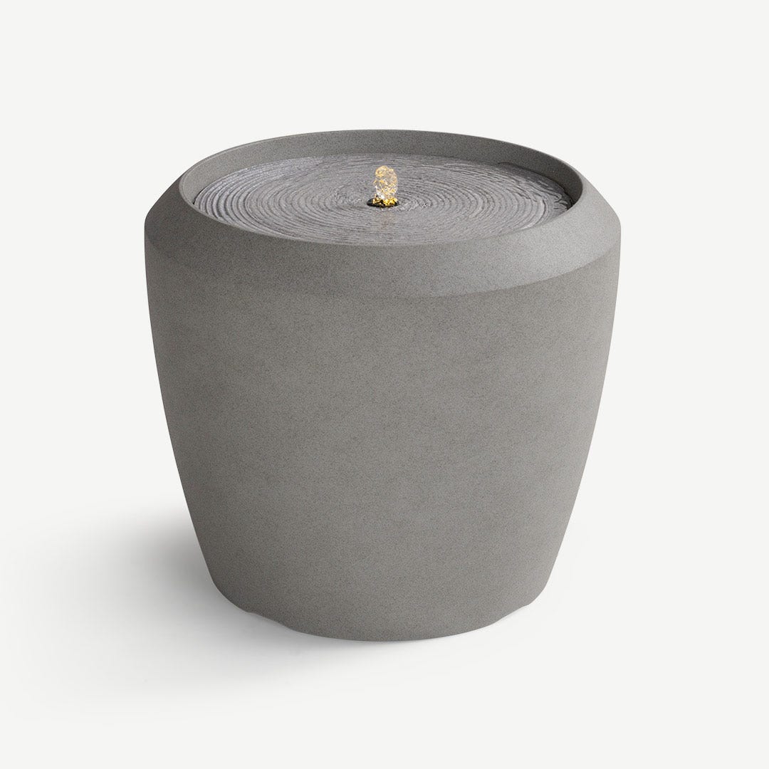Emelia Fountain 56x49cm - Grey