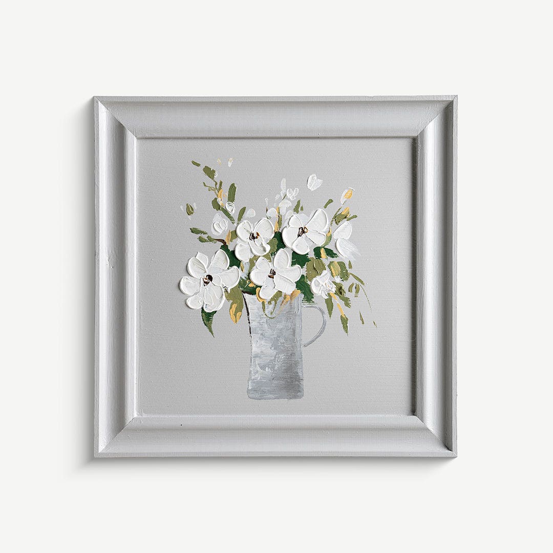 Emer Hand Painted Wall Art - 40x40 cm