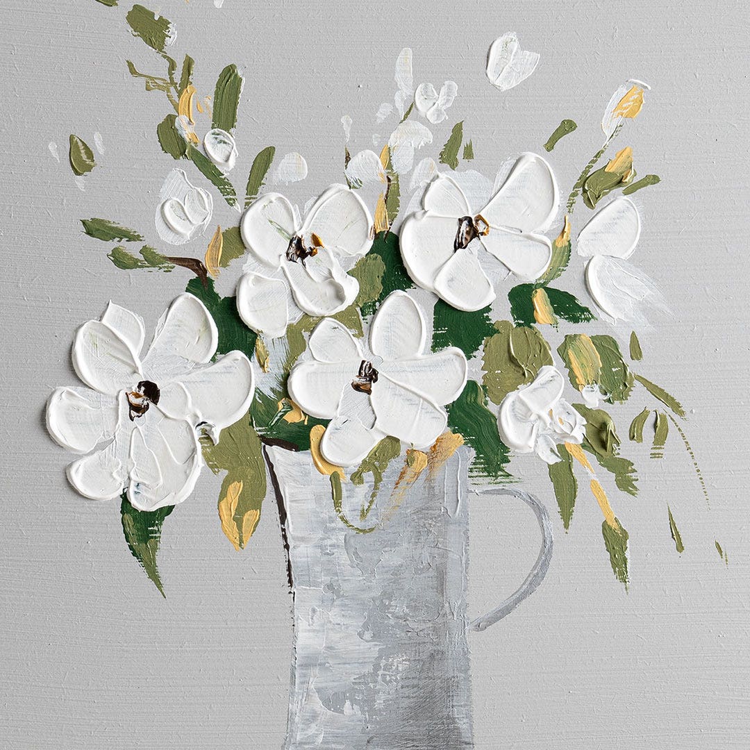 Emer Hand Painted Wall Art - 40x40 cm