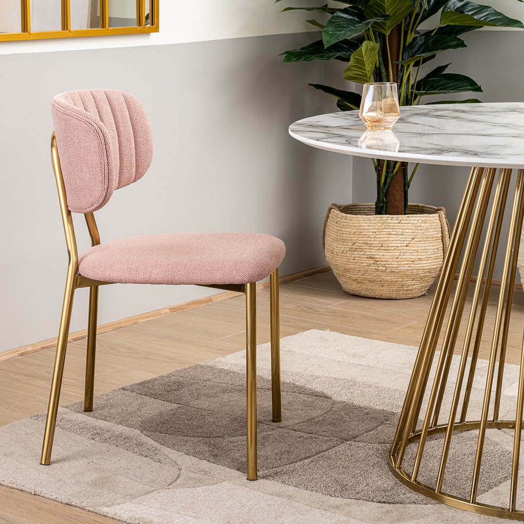 Emma Dining Chair Blush Pink