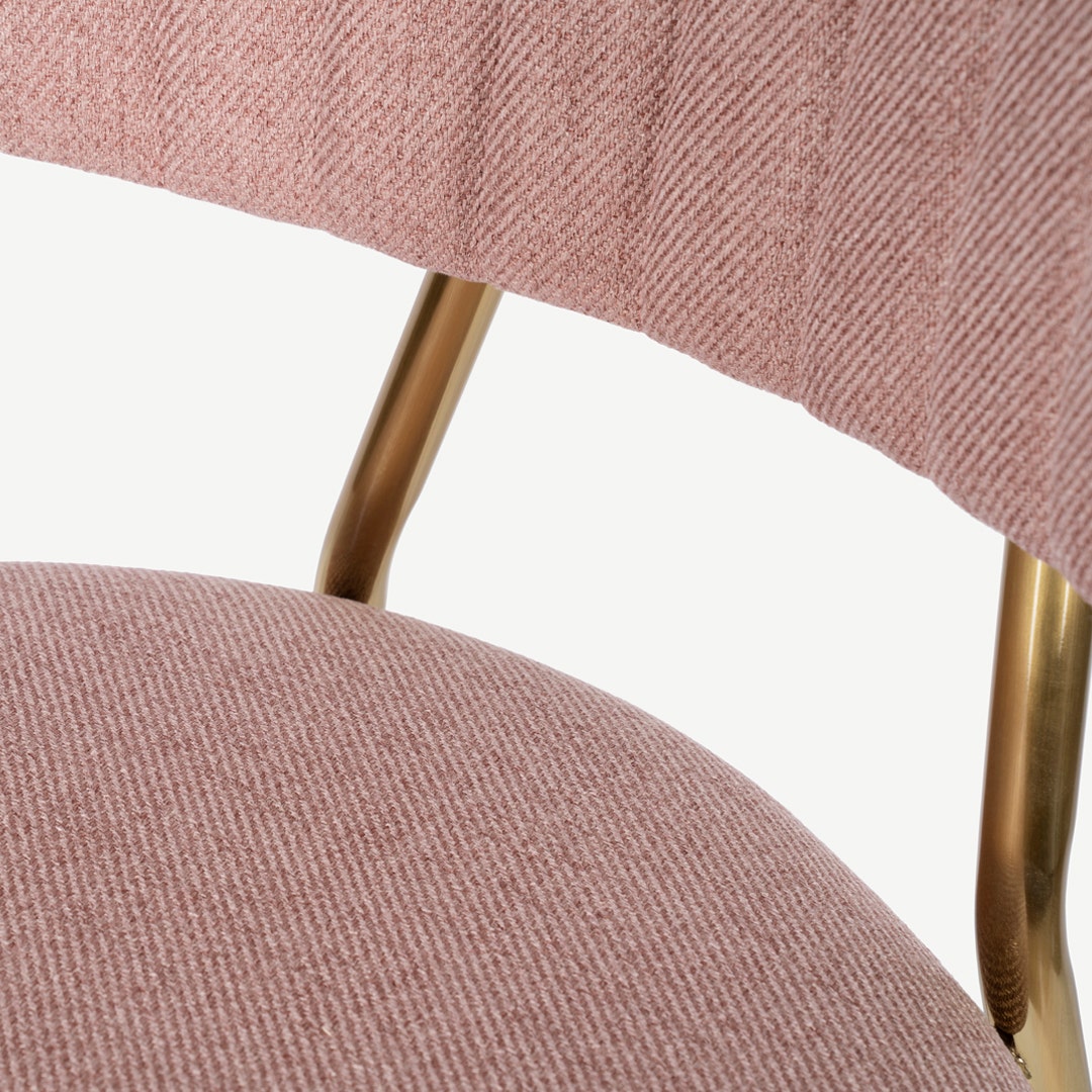 Emma Dining Chair Blush Pink