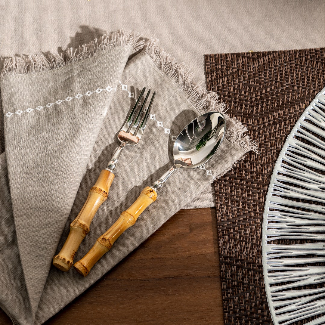 Emmie Bamboo Dinner Spoon 20x3x3cm