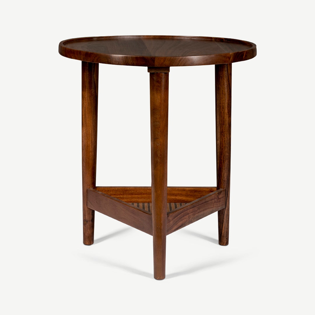 Walnut shop end table