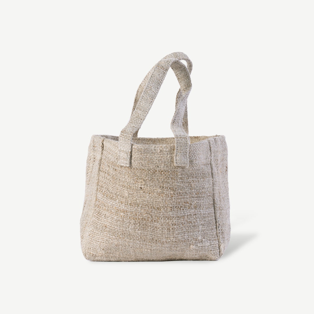Erinn Natural Hemp Tote Bag 16cm