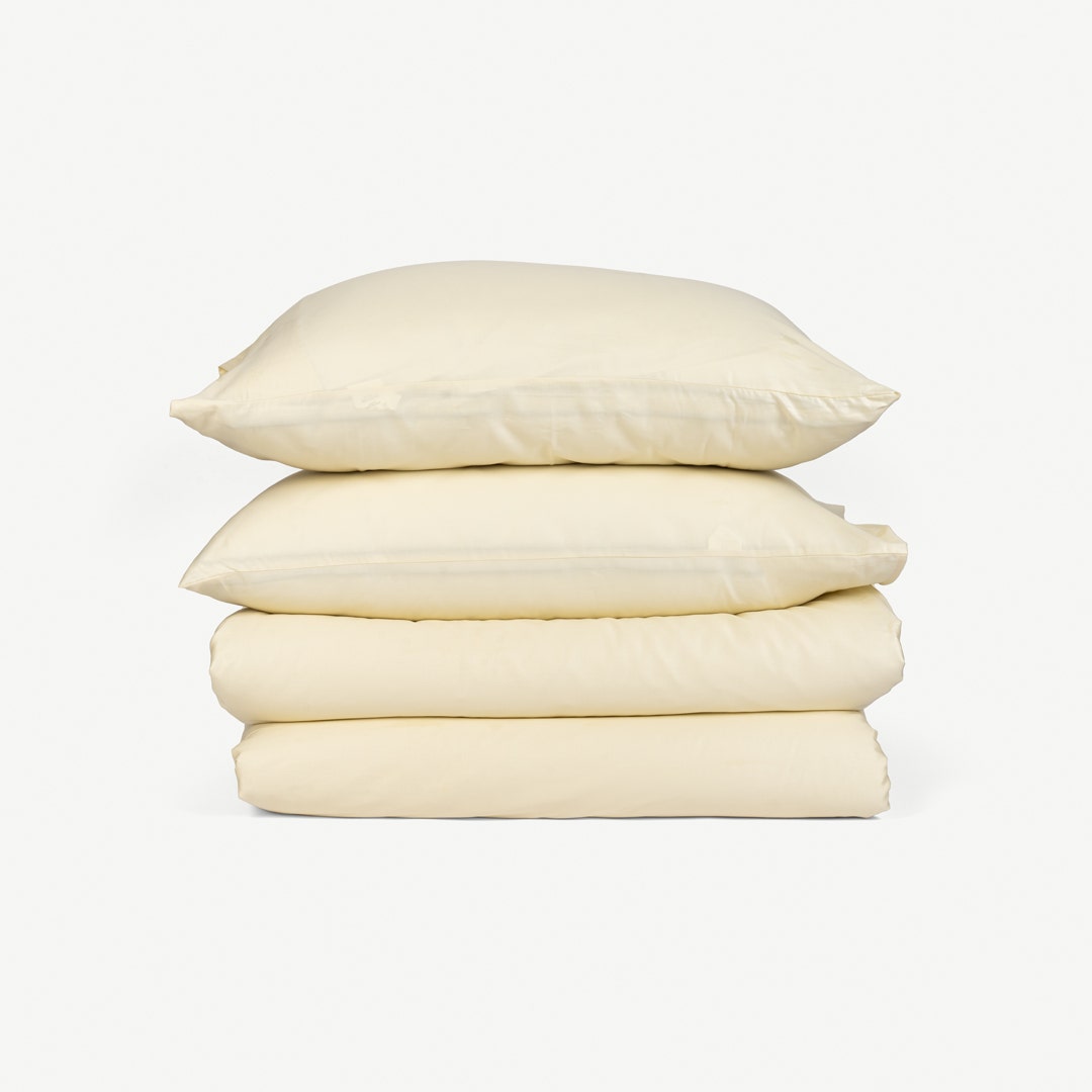 Esther Duvet Cover Set 200x200cm- Ivory