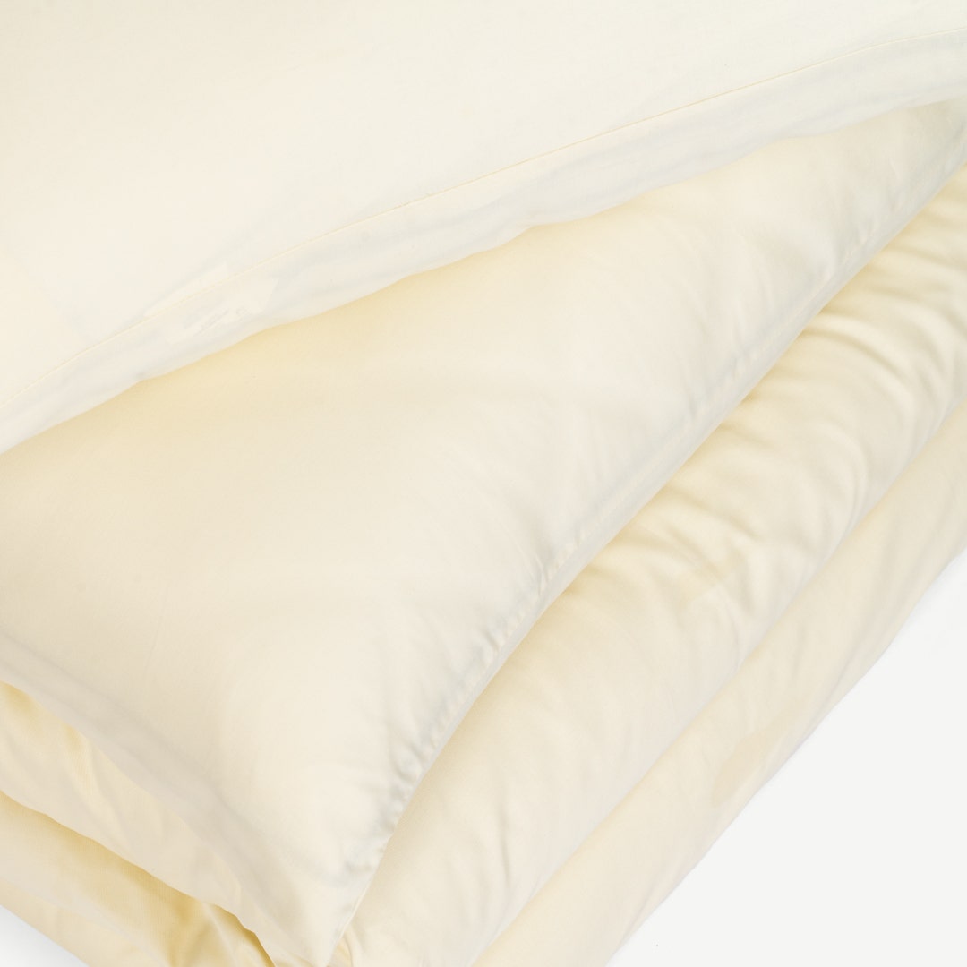 Esther Duvet Cover Set 200x200cm- Ivory