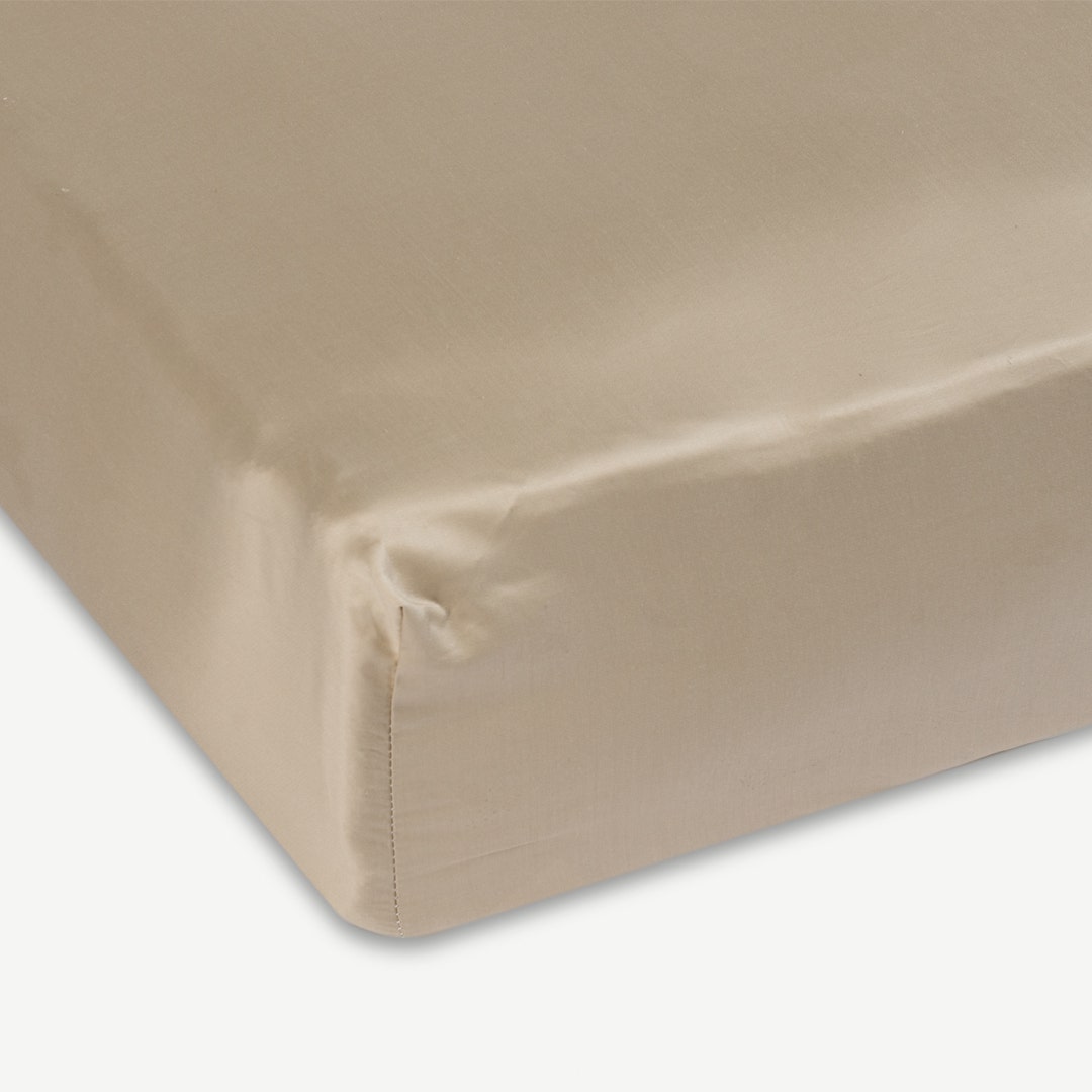 Esther Fitted Sheet 160x200cm- Sand