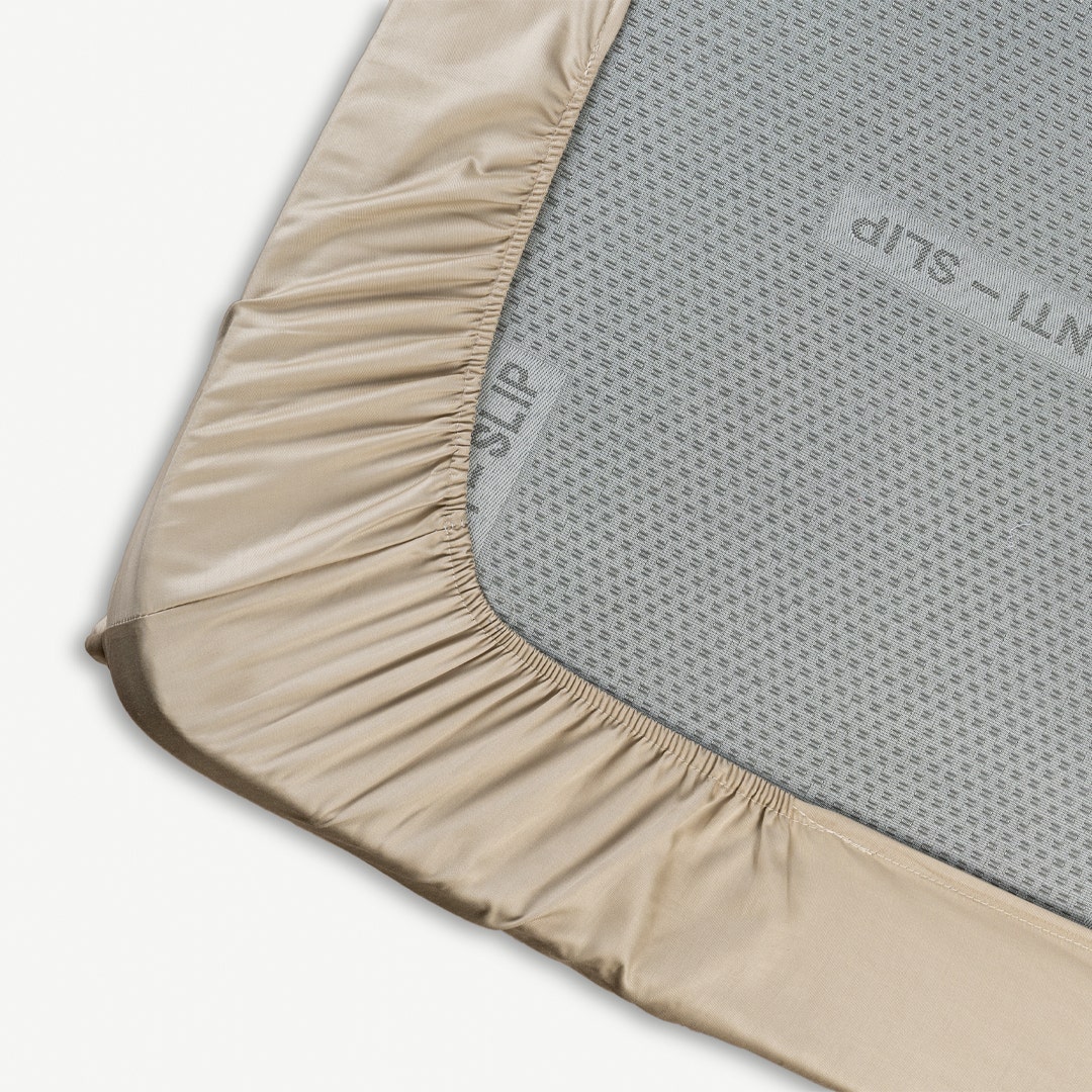 Esther Fitted Sheet 160x200cm- Sand