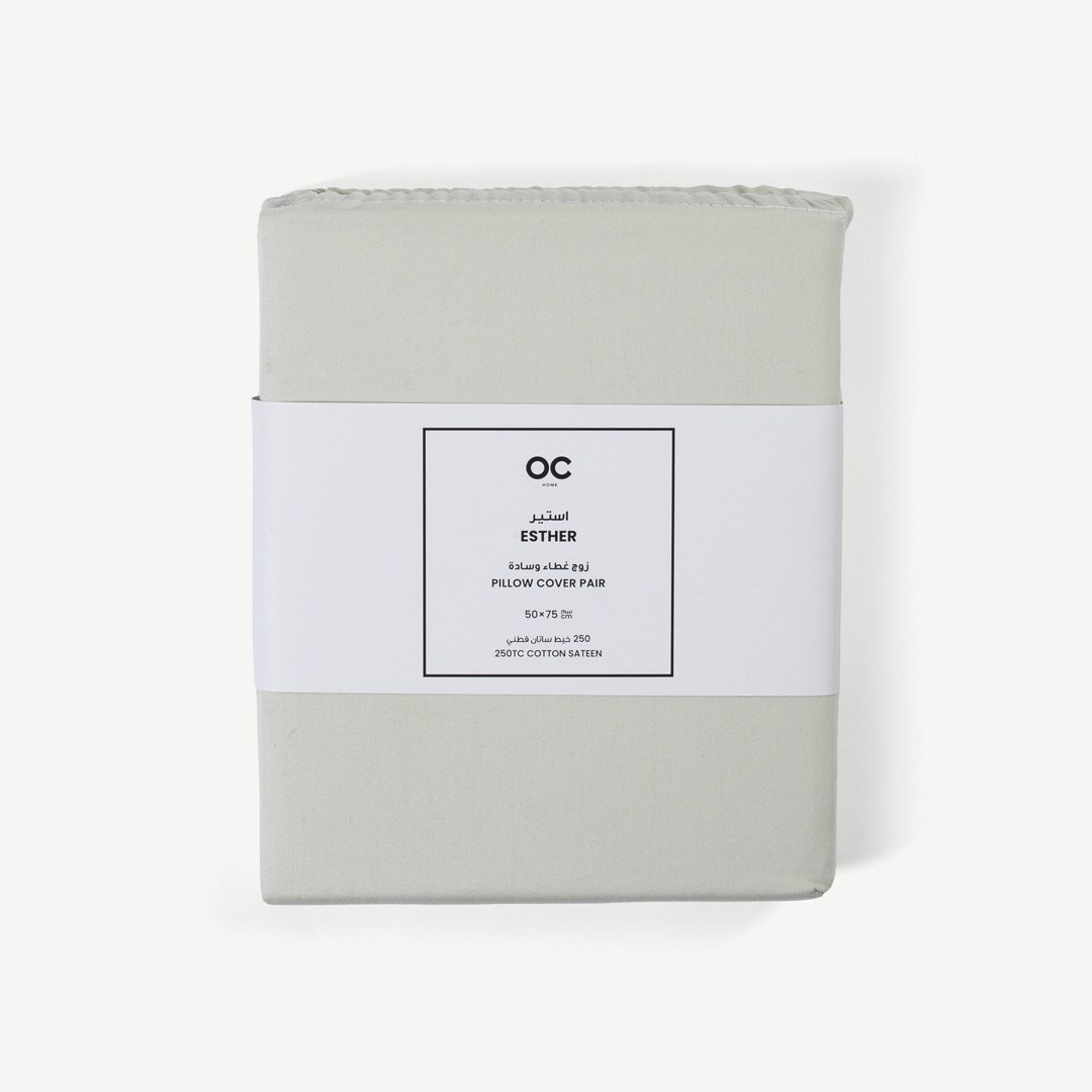 Esther Pillowcase Set 50x75cm-Sage