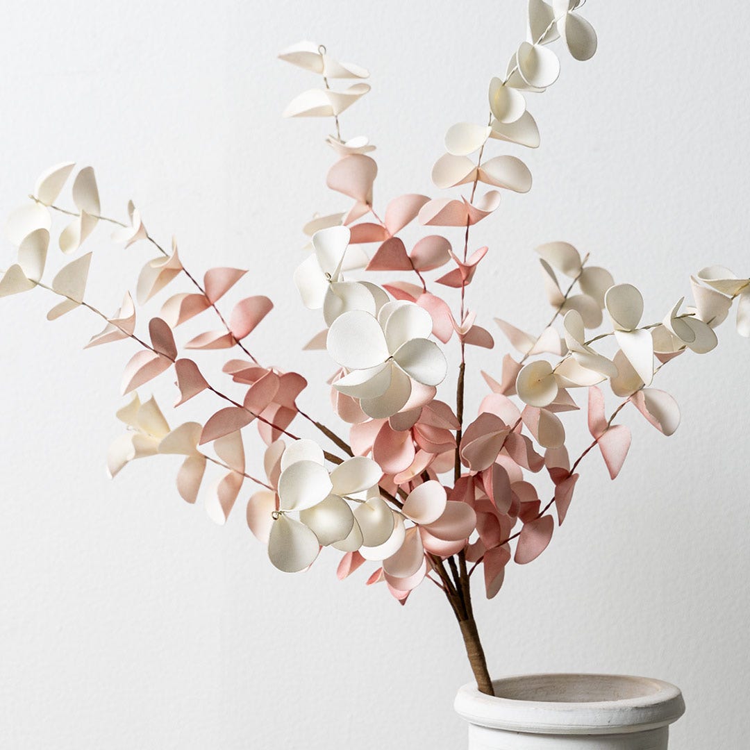 Eucalyptus Leaves -Pastel Pink