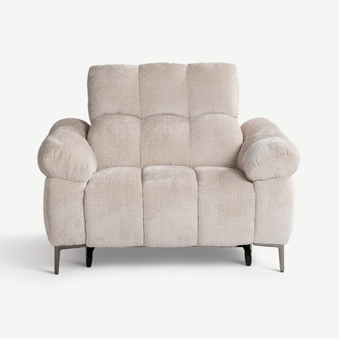 Eufaula 1 Seater Power Recliner Ecru