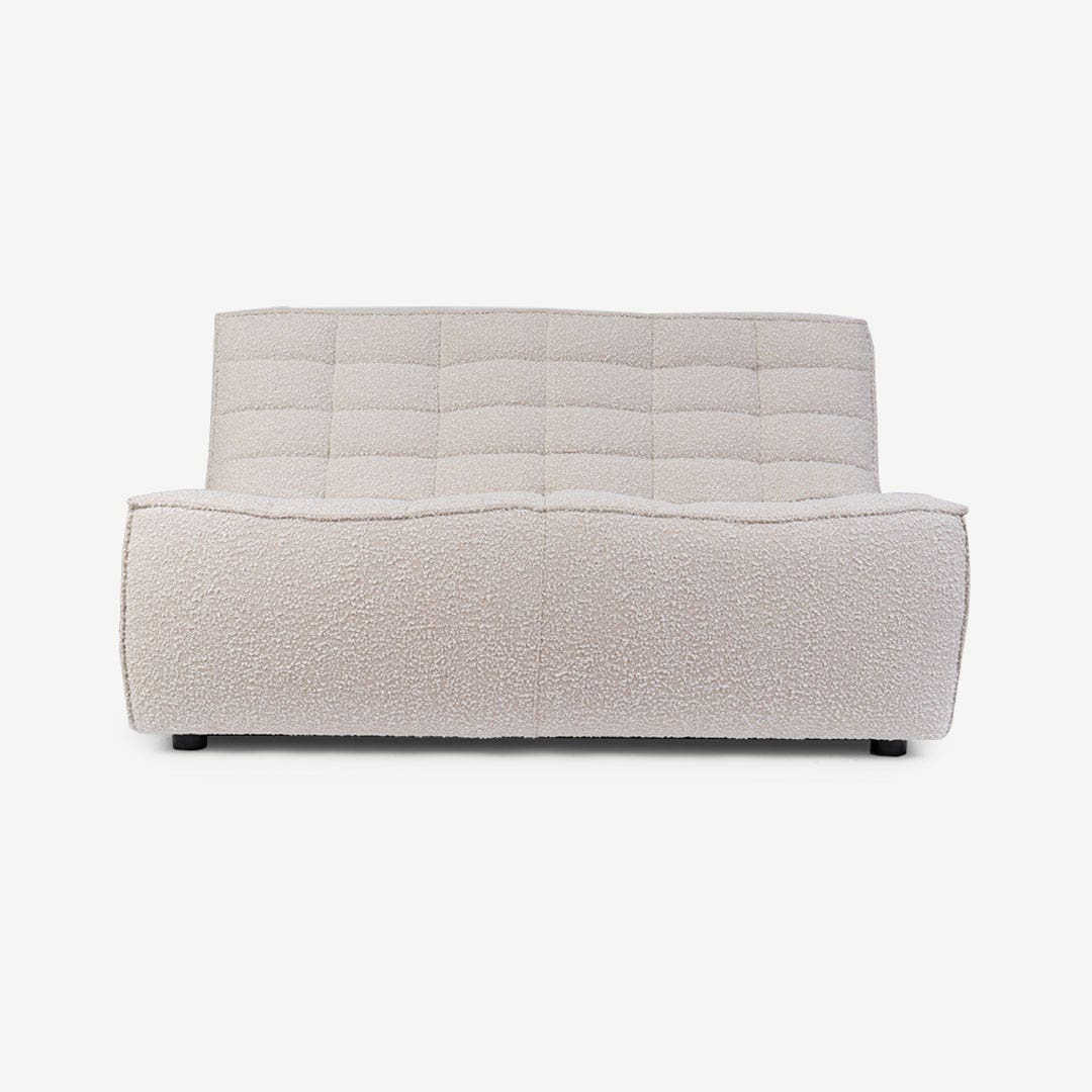 Light grey 2 seater sofa top