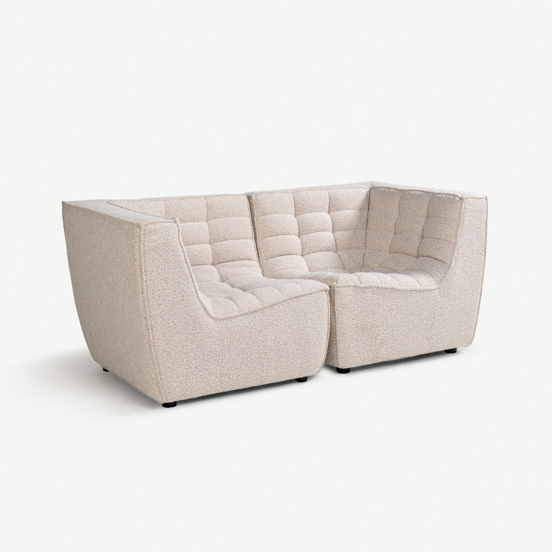 إيفان طقم كنبة مقعدين - عاجي