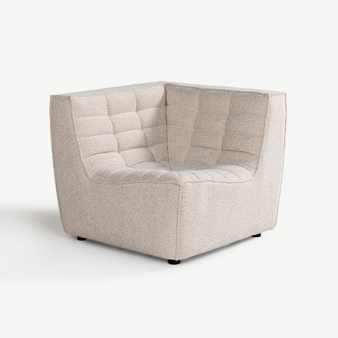 إيفان طقم كنبة مقعدين - عاجي